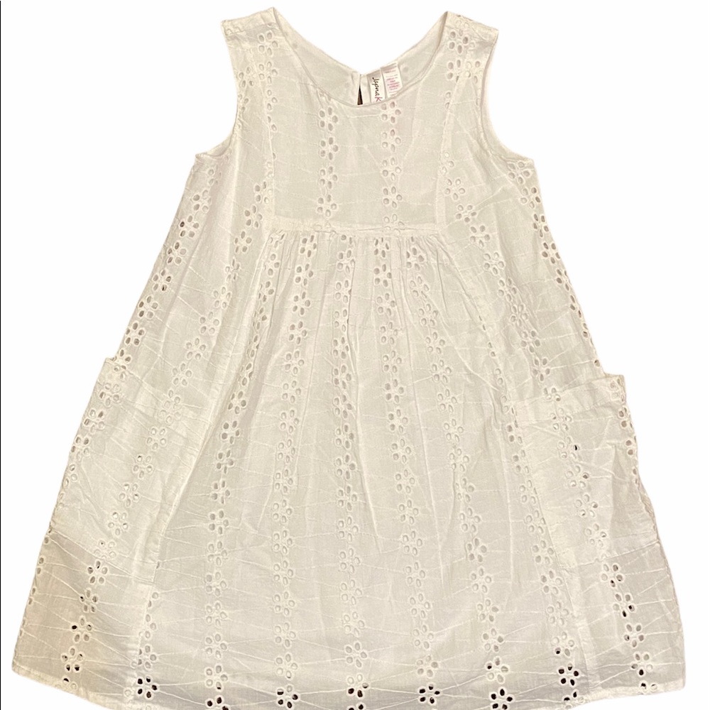 Japna Kids Eyelet White Dress